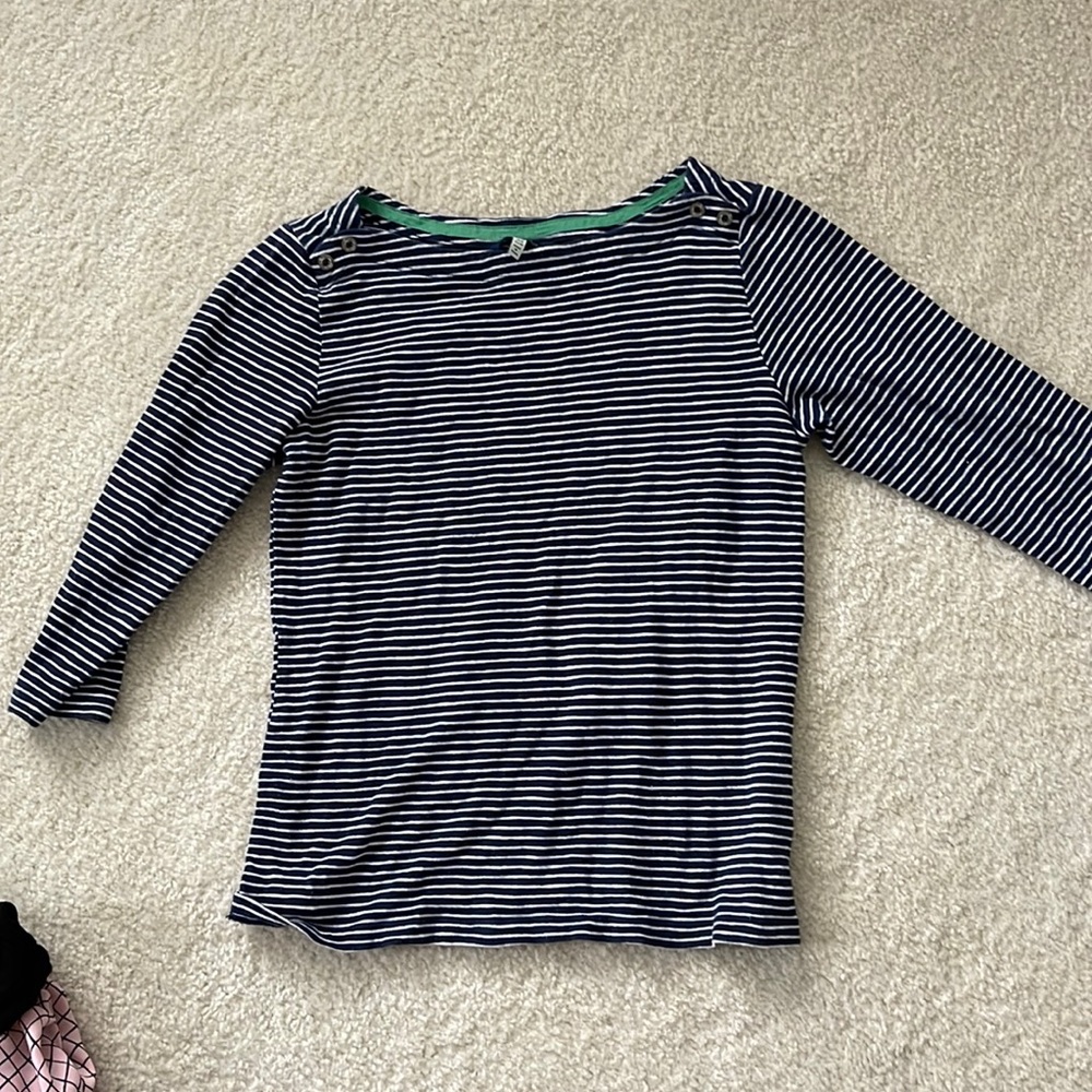Joules 3/4 Sleeve Striped Top